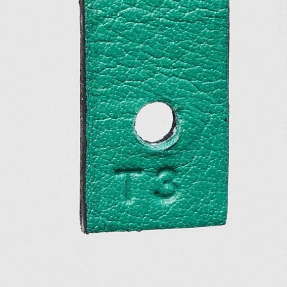 Hermes Bambou/Black Swift Leather Palladium Plated Medor Infini Double Tour - Picture 5 of 7